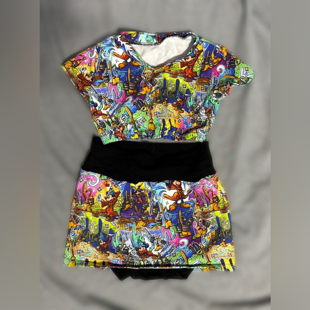 Colorful Disney Fantasia Mickey Mouse Outfit